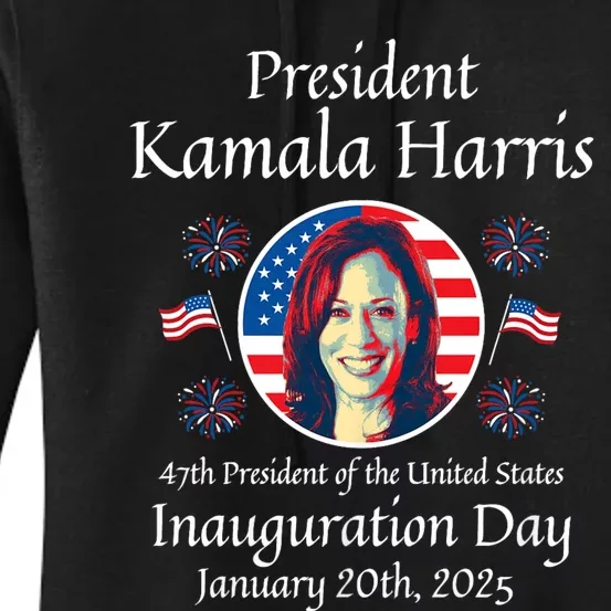 President Kamala Harris Inauguration 2025 Memorabilia Women's Pullover Hoodie