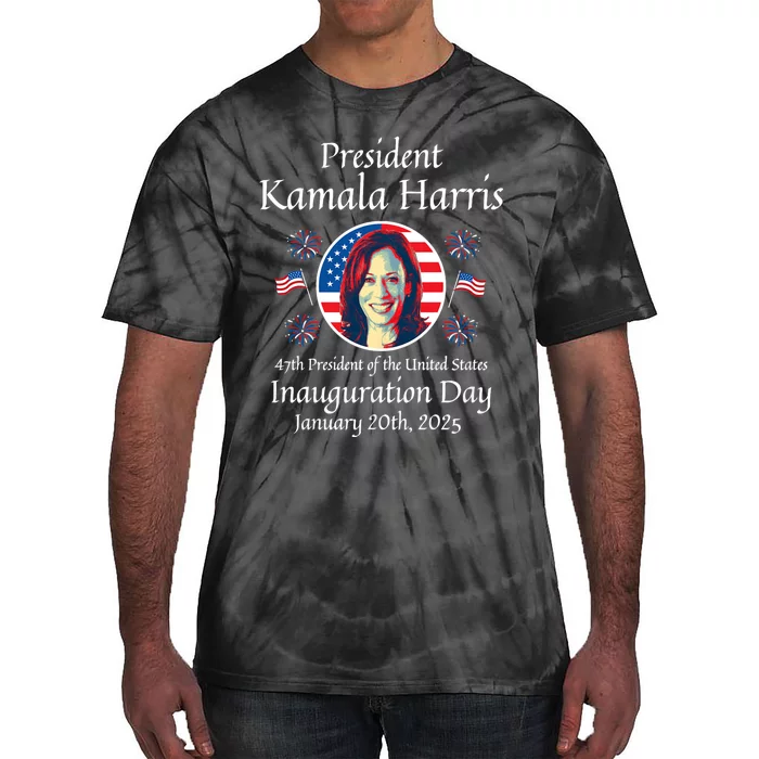 President Kamala Harris Inauguration 2025 Memorabilia Tie-Dye T-Shirt