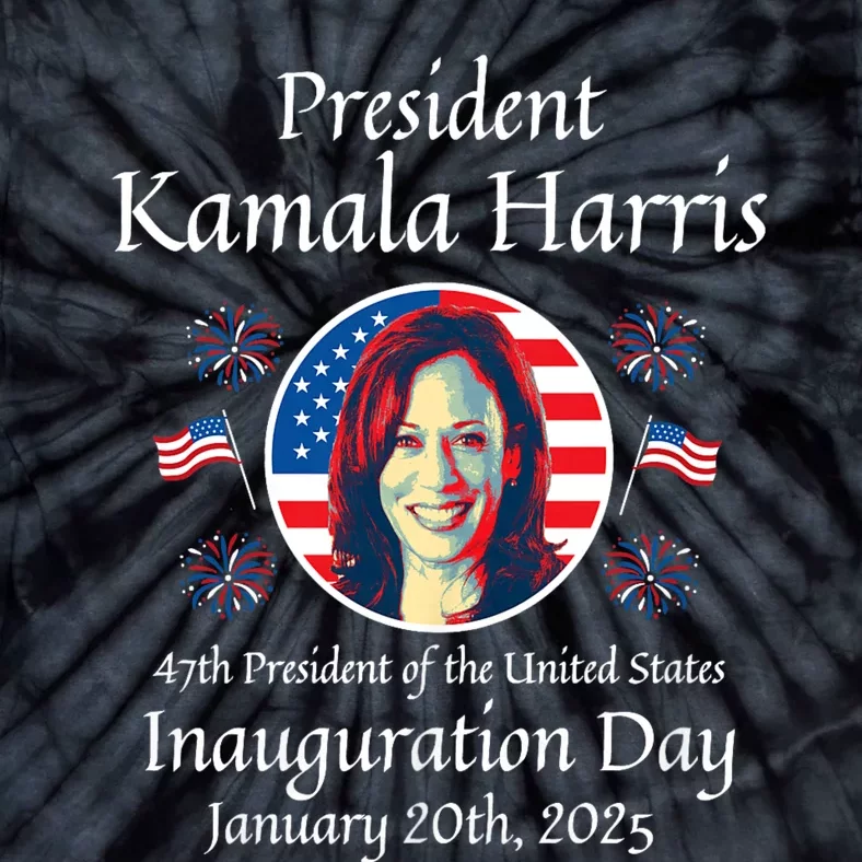 President Kamala Harris Inauguration 2025 Memorabilia Tie-Dye T-Shirt