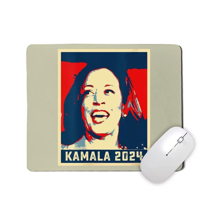 Poster Kamala Harris For President 2024 Madam Vice President Mousepad