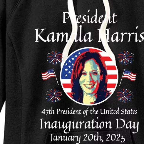 President Kamala Harris Inauguration 2025 Memorabilia Women's Fleece Hoodie