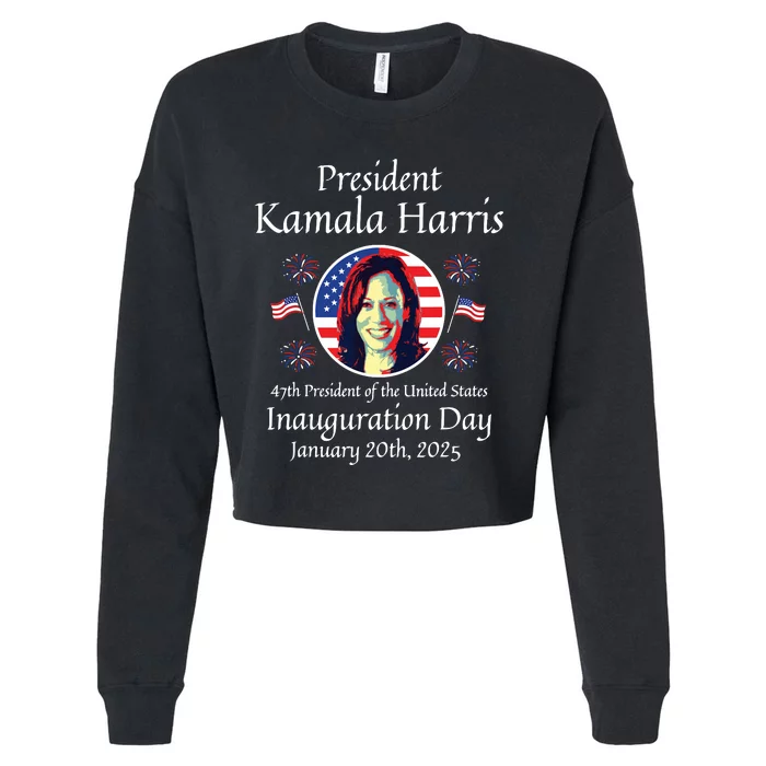 President Kamala Harris Inauguration 2025 Memorabilia Cropped Pullover Crew