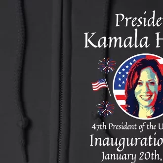 President Kamala Harris Inauguration 2025 Memorabilia Full Zip Hoodie