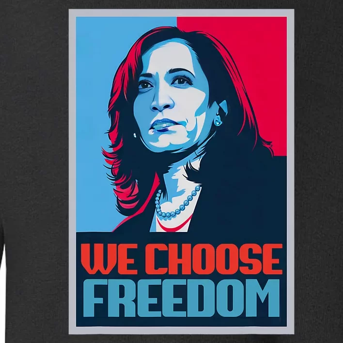 Poster Kamala Harris President 2024 Madam Vp Toddler Sweatshirt