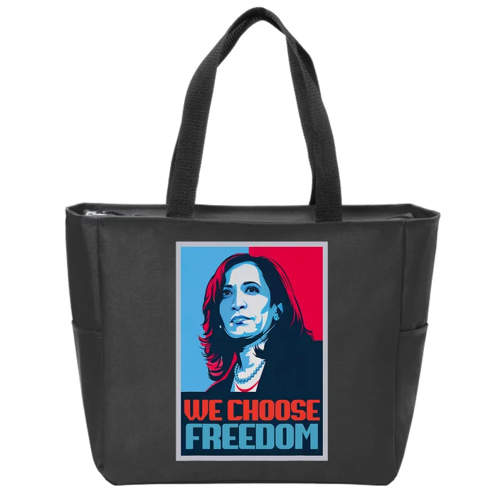 Poster Kamala Harris President 2024 Madam Vp Zip Tote Bag