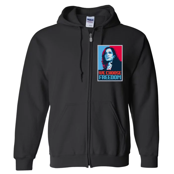 Poster Kamala Harris President 2024 Madam Vp Full Zip Hoodie