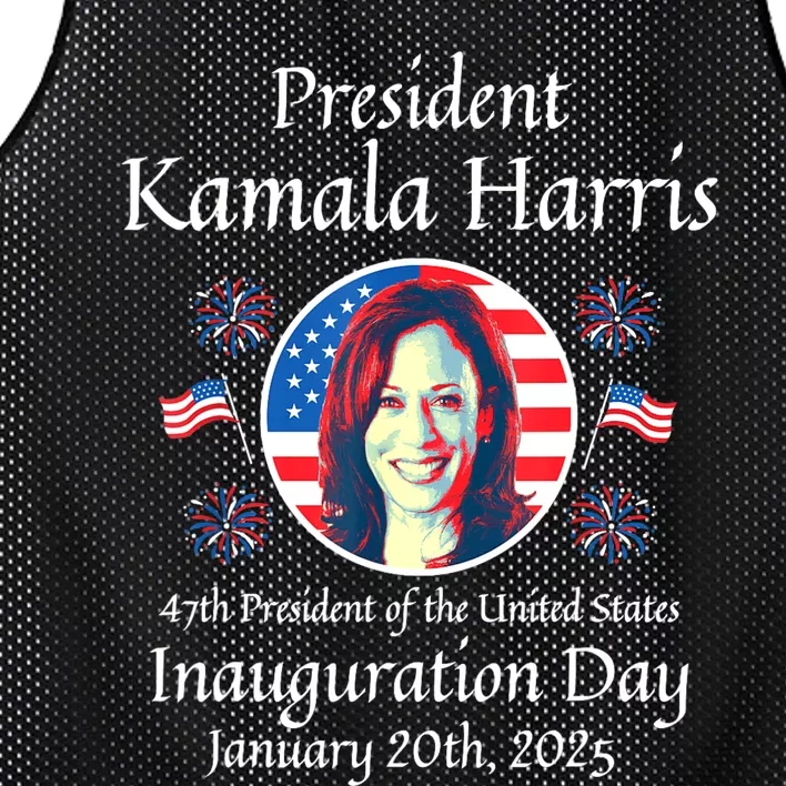 President Kamala Harris Inauguration 2025 Memorabilia Mesh Reversible Basketball Jersey Tank