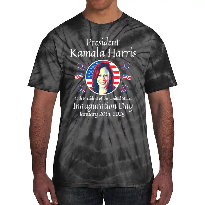 President Kamala Harris Inauguration 2025 Memorabilia Tie-Dye T-Shirt