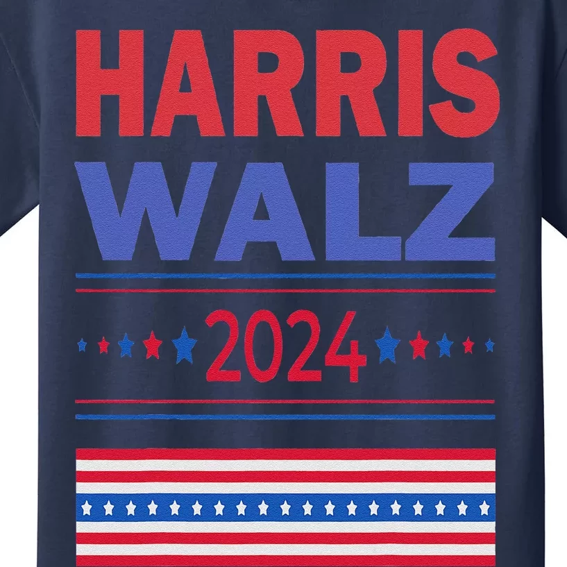 President Kamala Harris 2024 Voteelect Vp Tim Walz Nominee Kids T-Shirt