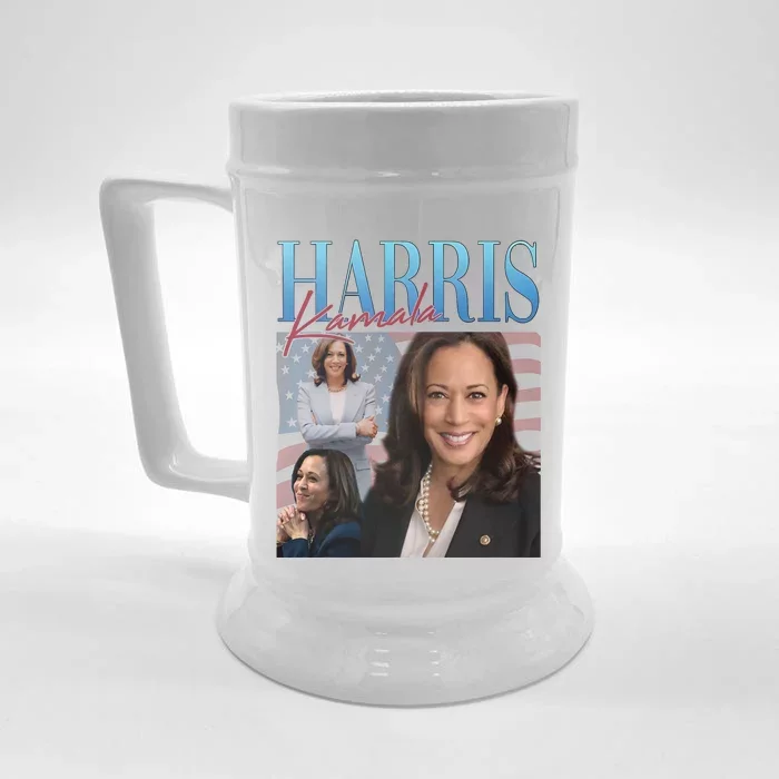 Portrait Kamala Harris 2024 Front & Back Beer Stein