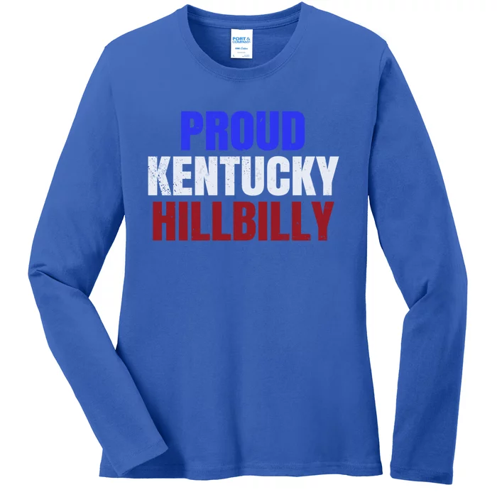 Proud Kentucky Hillbilly Gift Ladies Long Sleeve Shirt