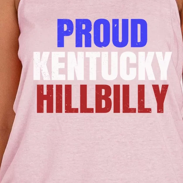 Proud Kentucky Hillbilly Gift Women's Knotted Racerback Tank