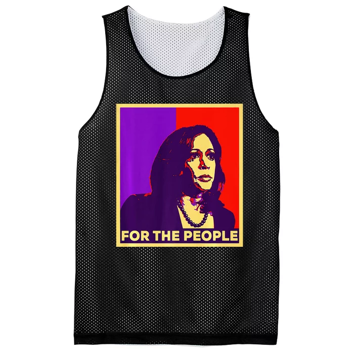 Poster Kamala Harris For The People Kamala Harris 2024 Mesh Reversible Basketball Jersey Tank