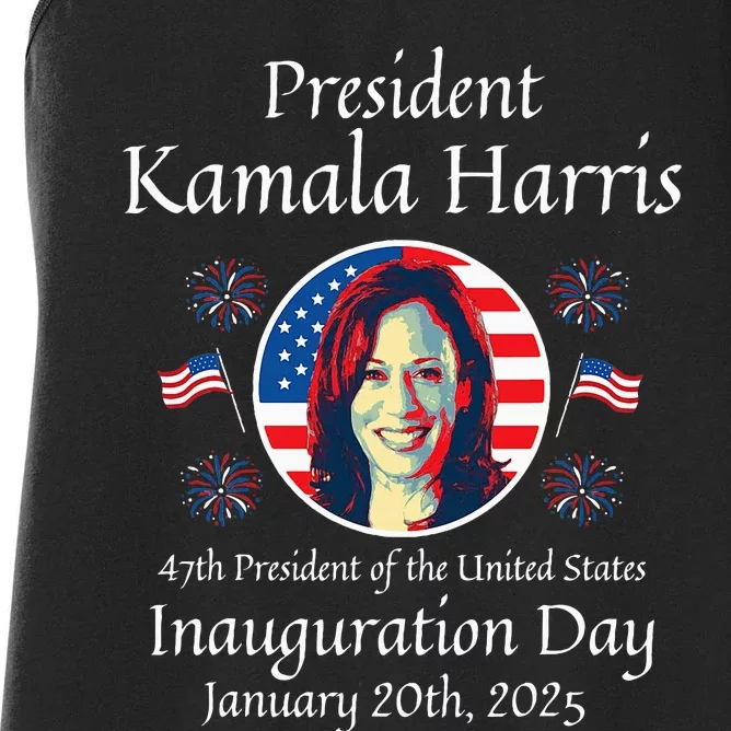 President Kamala Harris Inauguration 2025 Memorabilia Women's Racerback Tank