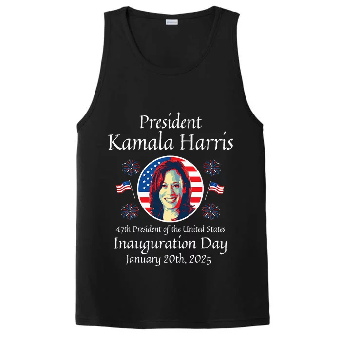 President Kamala Harris Inauguration 2025 Memorabilia Performance Tank