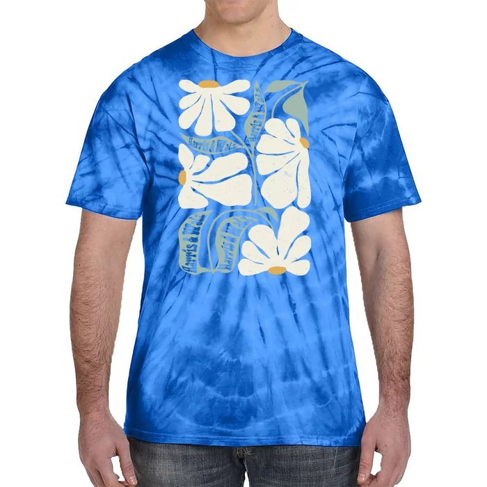 Pro Kamala Harris Waltz Flower Election Tie-Dye T-Shirt