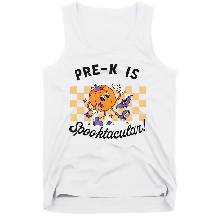 Pre K Is Spooktacular Halloween Pumpkin Spooky Tank Top