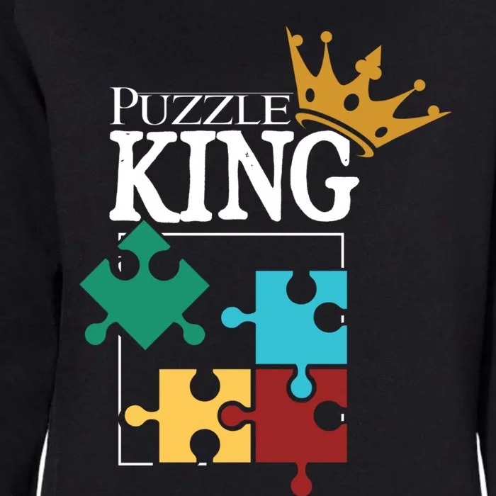 Puzzle King Jigsaw Puzzle Lover Puzzle Pieces Gift Womens California Wash Sweatshirt