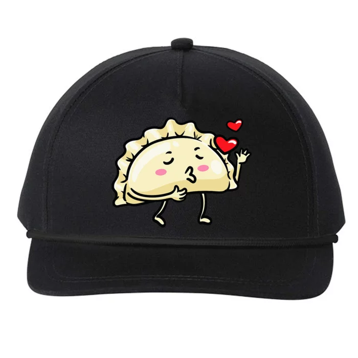 Pierogi Kawaii Kisses Emoticon Polish Food Dyngus Day Snapback Five-Panel Rope Hat