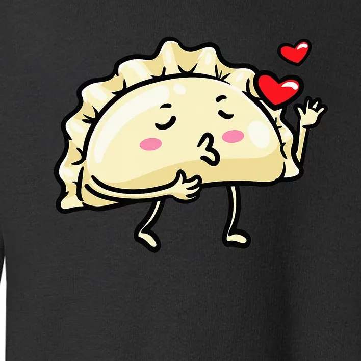 Pierogi Kawaii Kisses Emoticon Polish Food Dyngus Day Toddler Sweatshirt