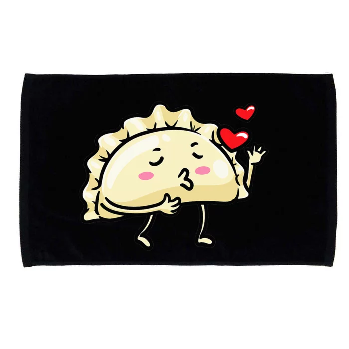 Pierogi Kawaii Kisses Emoticon Polish Food Dyngus Day Microfiber Hand Towel