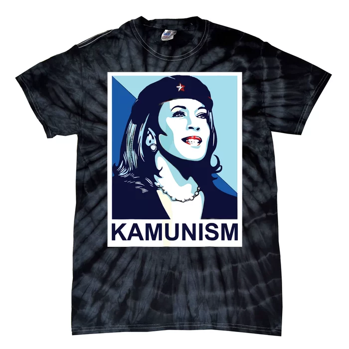 Portrait Kamunism Kamala Harris 2024 Tie-Dye T-Shirt