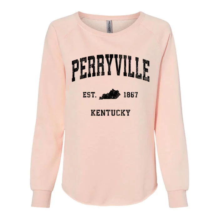 Perryville Kentucky Ky Vintage Athletic Womens California Wash Sweatshirt