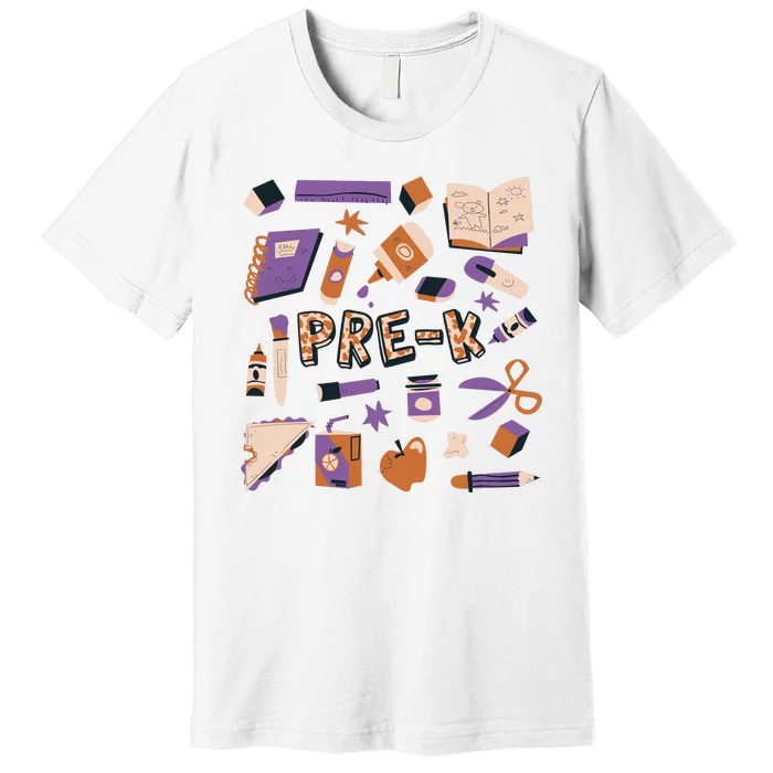 Pre K Kindergarten Back To School Premium T-Shirt