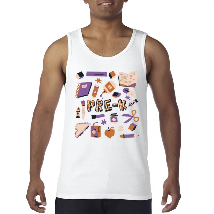 Pre K Kindergarten Back To School Tank Top