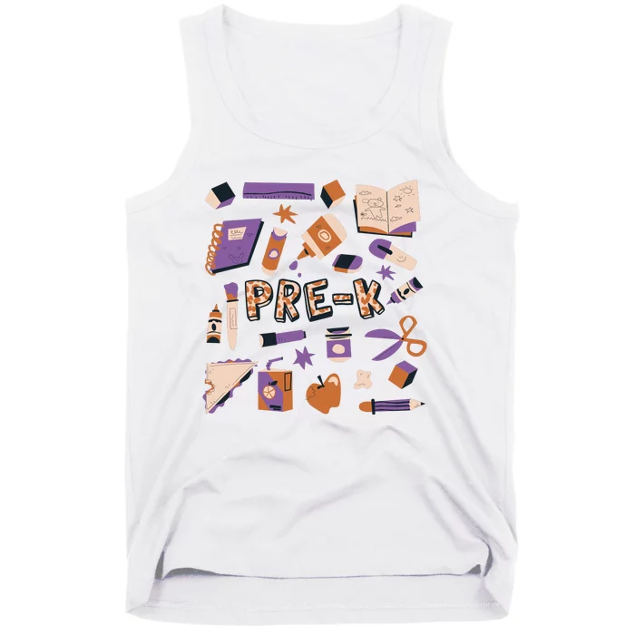 Pre K Kindergarten Back To School Tank Top