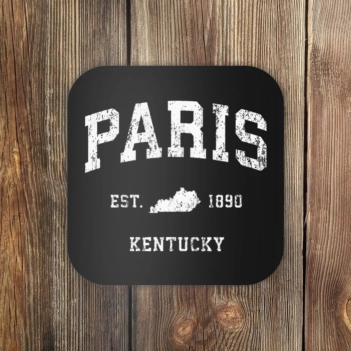 Paris Kentucky Ky Vintage Athletic Sports Design Coaster