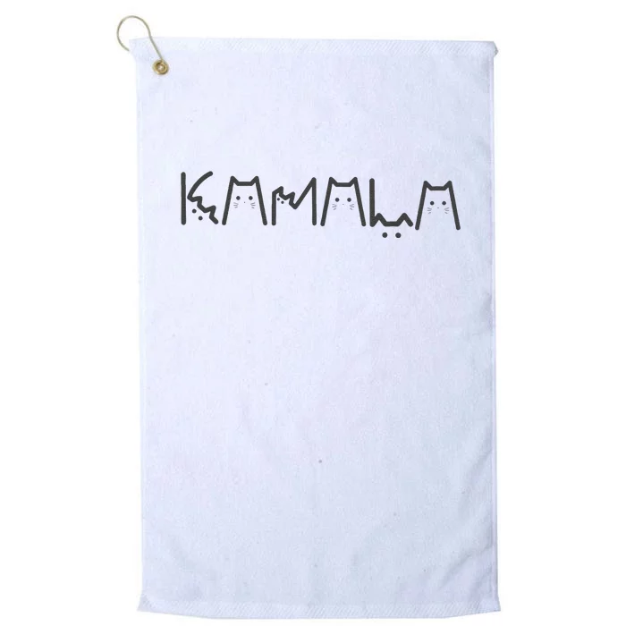 Positive Kamala Lettering For Kamala Harris 2024 Platinum Collection Golf Towel