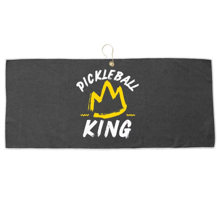 Pickleball King Legend Quote Dink Shot Paddle Player Crown Large Microfiber Waffle Golf Towel