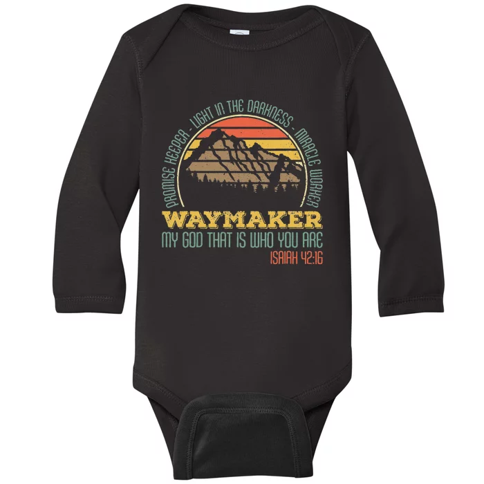 Promise Keeper Light In The Darkness Miracle Worker Baby Long Sleeve Bodysuit