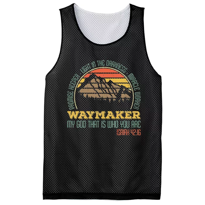 Promise Keeper Light In The Darkness Miracle Worker Mesh Reversible Basketball Jersey Tank