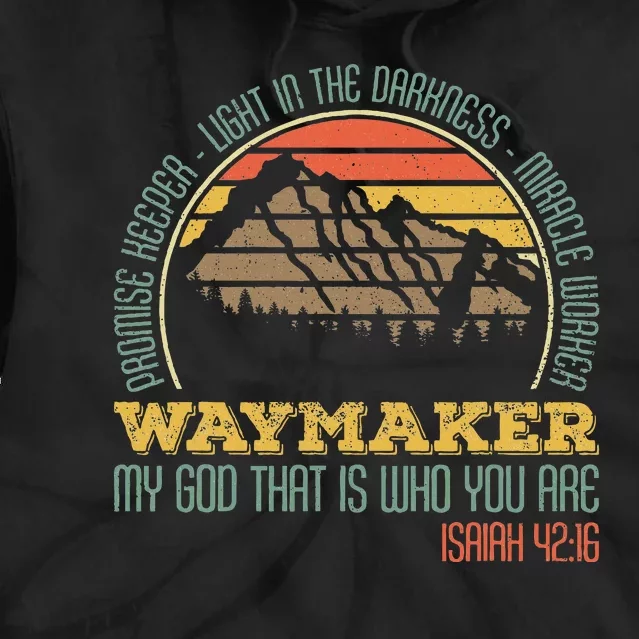 Promise Keeper Light In The Darkness Miracle Worker Tie Dye Hoodie