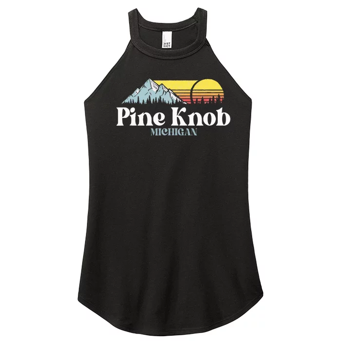 Pine Knob Michigan Ski Snowboarding Vacations Hiking Trails Women’s Perfect Tri Rocker Tank