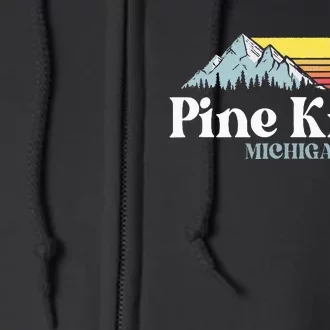 Pine Knob Michigan Ski Snowboarding Vacations Hiking Trails Full Zip Hoodie