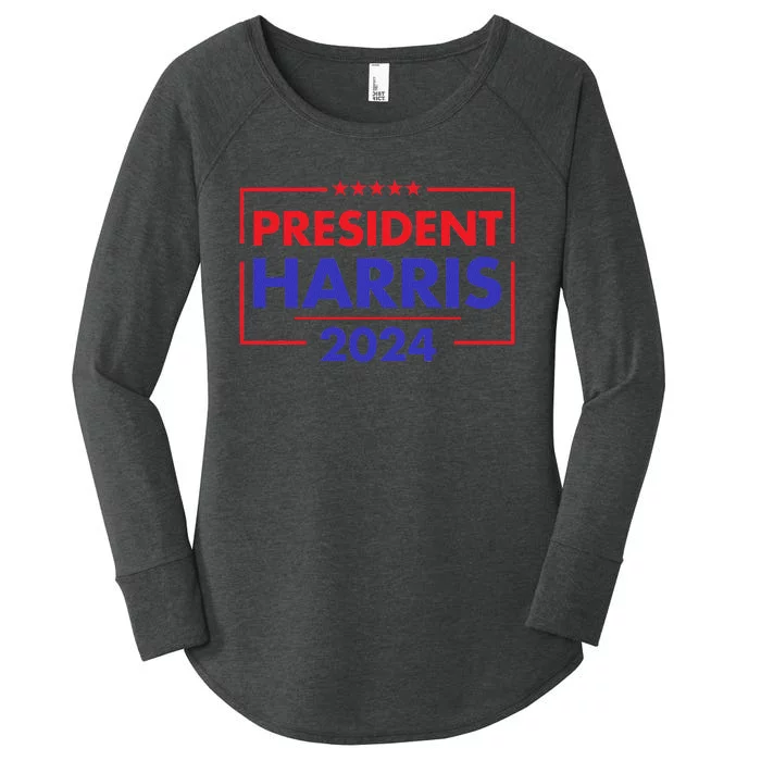 President Kamala Madam Harris Women's Perfect Tri Tunic Long Sleeve Shirt