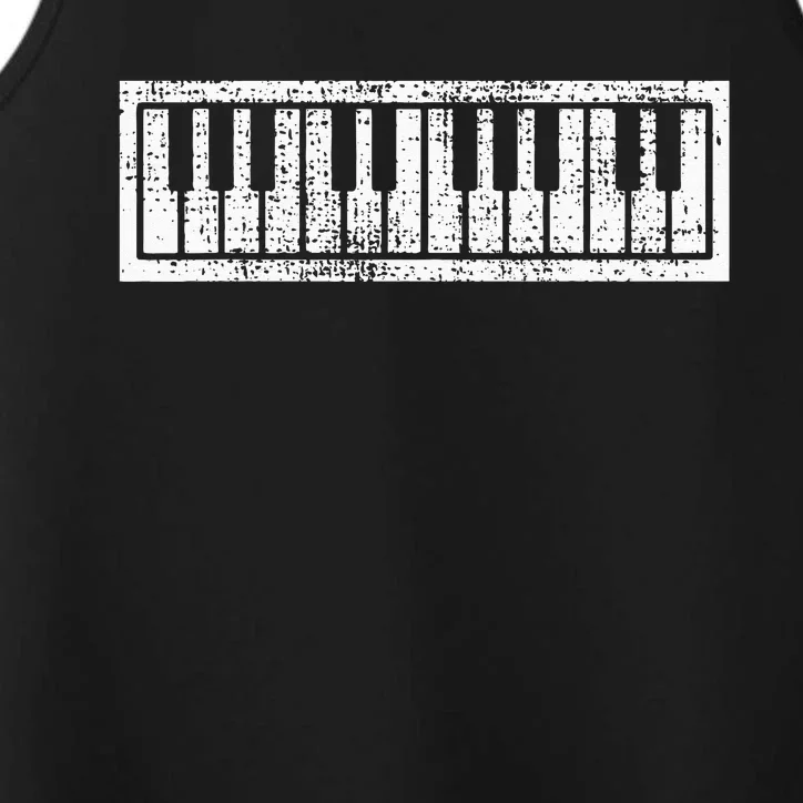 Piano Keyboard Musical Musician Pianist Gift Performance Tank