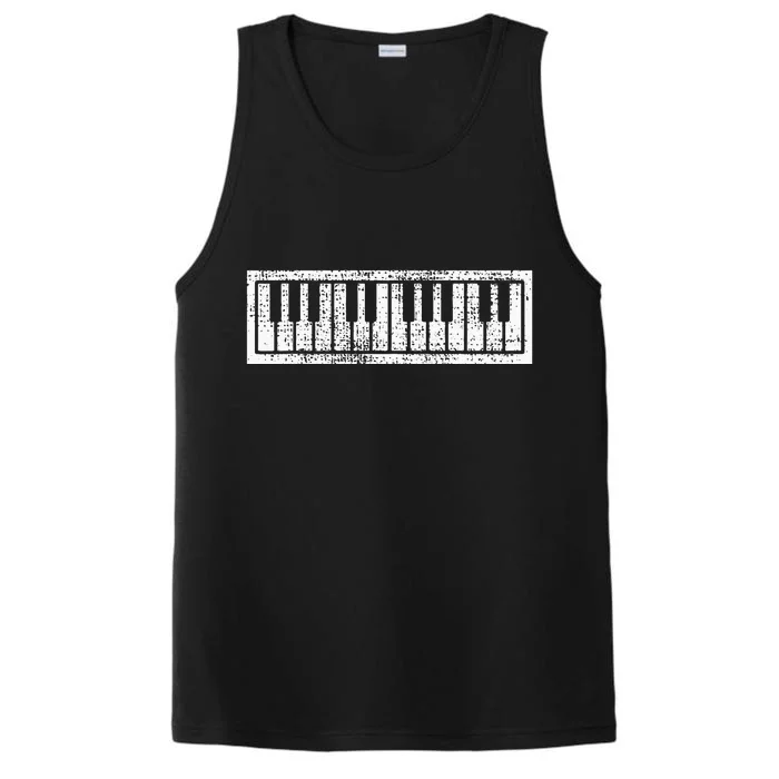 Piano Keyboard Musical Musician Pianist Gift Performance Tank