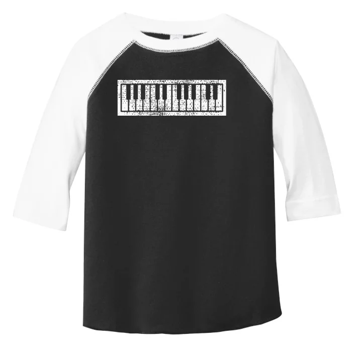 Piano Keyboard Musical Musician Pianist Gift Toddler Fine Jersey T-Shirt