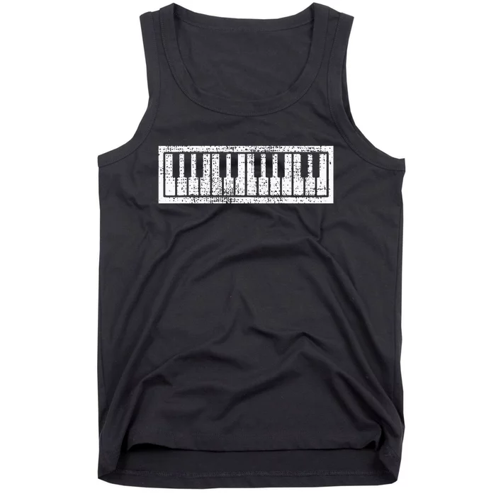 Piano Keyboard Musical Musician Pianist Gift Tank Top