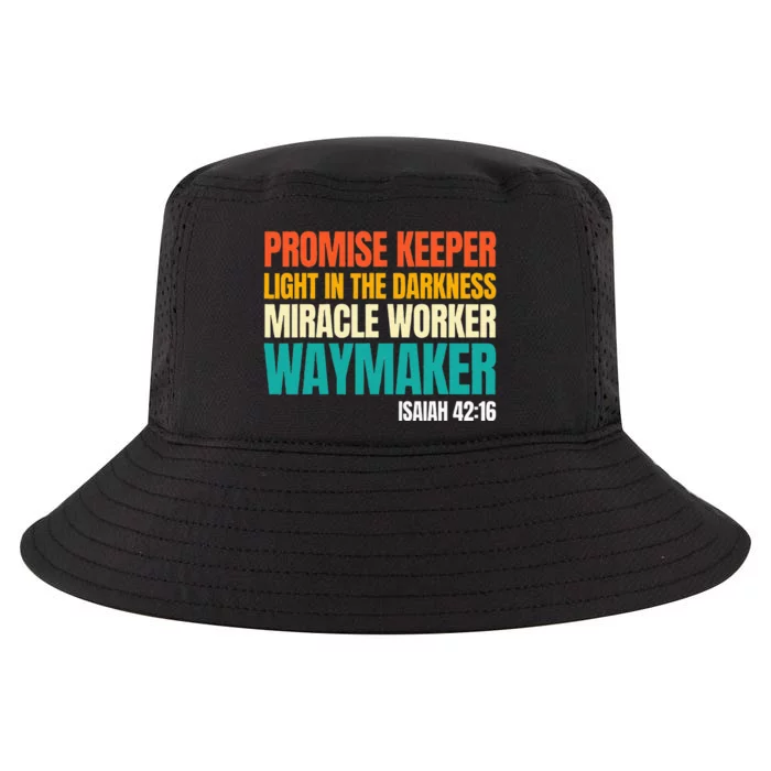 Promise Keeper Miracle Worker Waymaker Christian Faith Cool Comfort Performance Bucket Hat