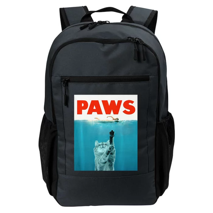 Paws Kitten Meow Parody Funny Cat Lover Gifts Daily Commute Backpack