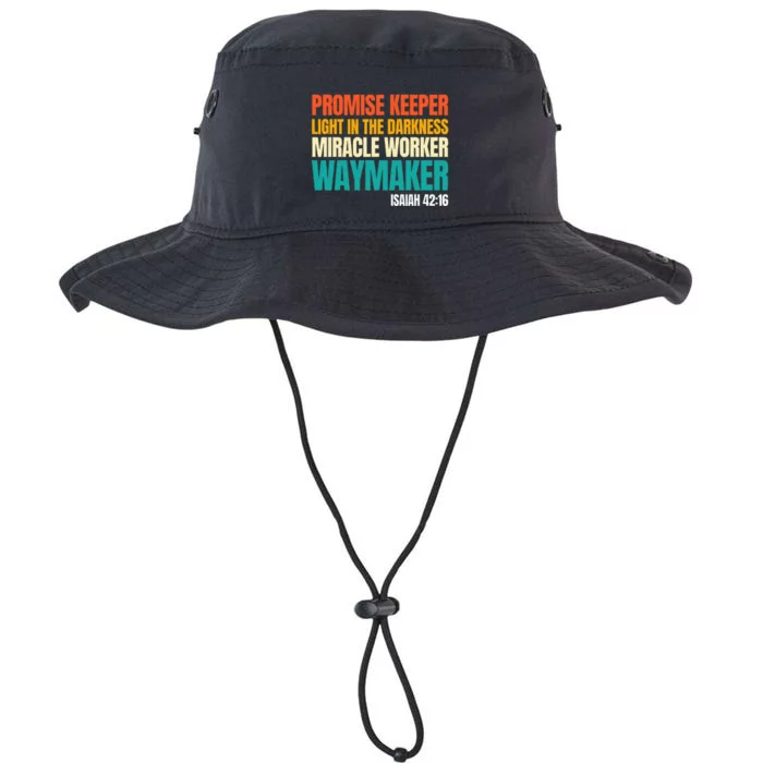 Promise Keeper Miracle Worker Waymaker Christian Faith Legacy Cool Fit Booney Bucket Hat