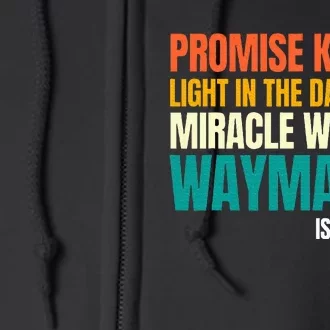 Promise Keeper Miracle Worker Waymaker Christian Faith Full Zip Hoodie