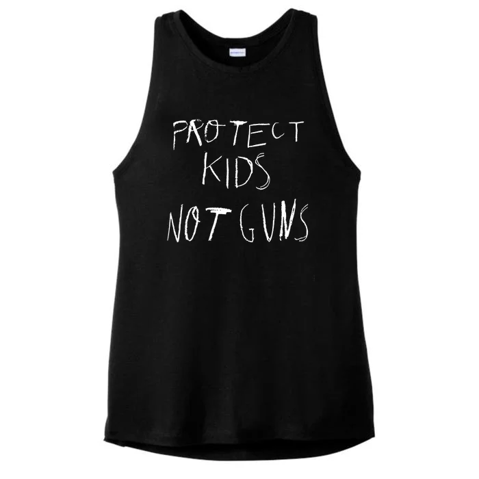 Protect Kid Not Guns Pencil Ladies Tri-Blend Wicking Tank