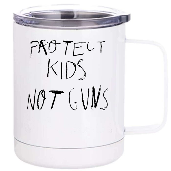 Protect Kid Not Guns Pencil Front & Back 12oz Stainless Steel Tumbler Cup