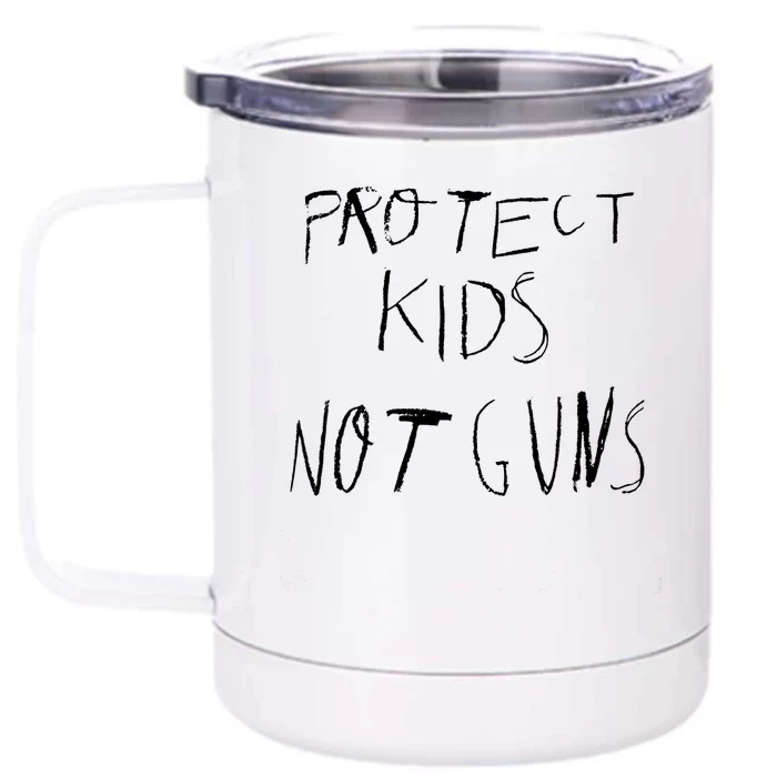 Protect Kid Not Guns Pencil Front & Back 12oz Stainless Steel Tumbler Cup